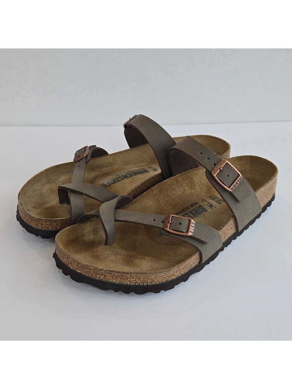 Birkenstock Mayari Brown Birkibuc Sandals EU 40 US 9–9.5 Regular Good Used